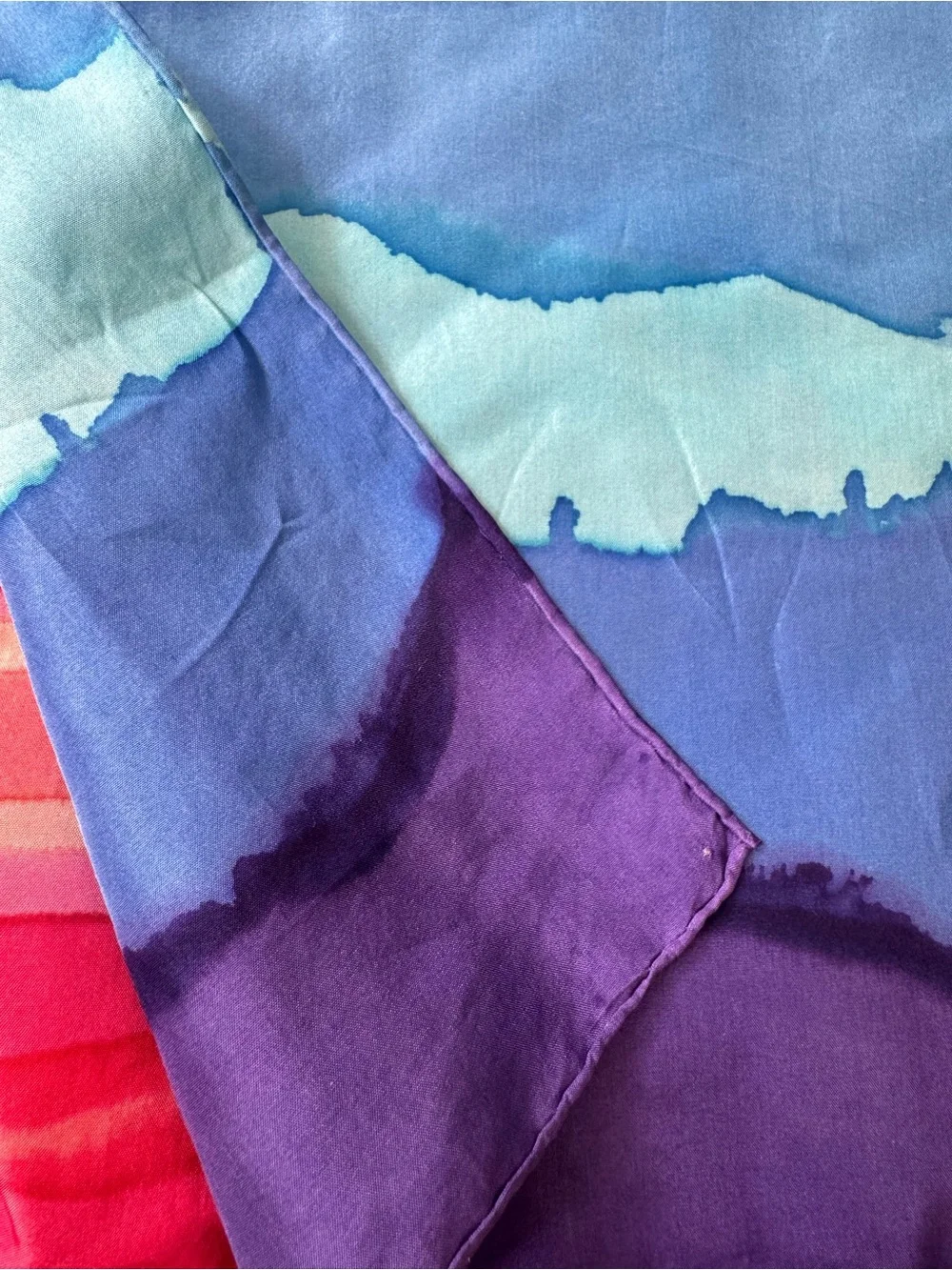 Landscape Scarf Sunset Wolf Graphic